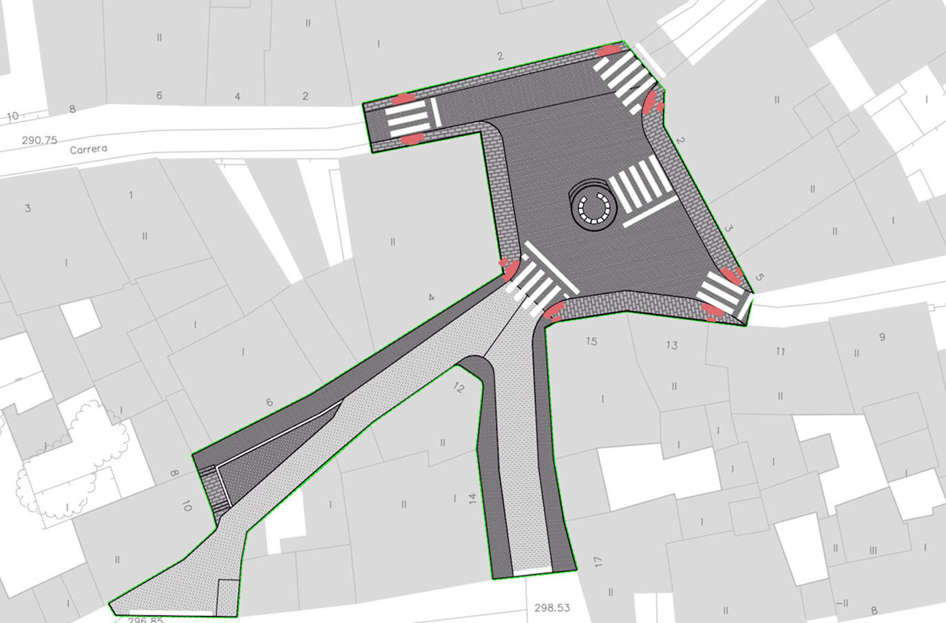 Plano de las actuaciones previstas