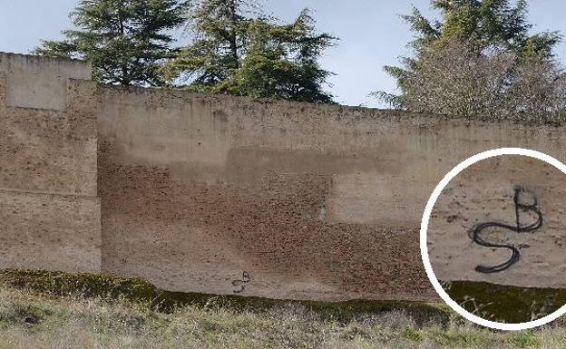 Pintada aparecida a finales de enero de este año en la Alcazaba de Badajoz