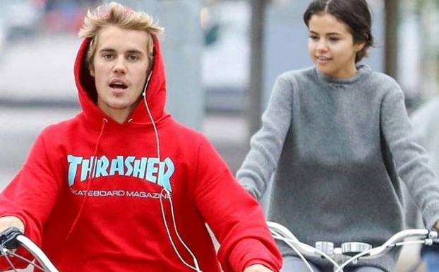 Justin Bieber y Selena Gómez. /