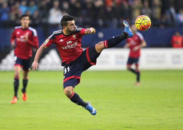 José García durante su etapa en el Osasuna. :: Bergasa/