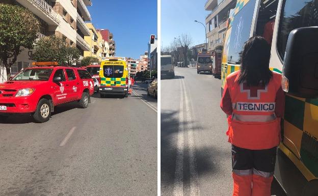 Un incendio en la avenida Villanueva de Badajoz deja dos menores heridos leves