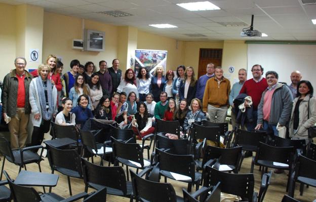 Asistentes en las jornadas en el día de ayer. :: JSP/