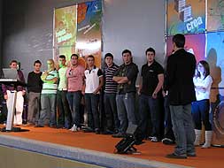 Grupo de participantes de los talleres organizados por el GIJ el pasado vierenes.|CEDIDA/