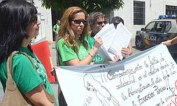 Imagen de la manifestación que tuvo lugar el mismo día de la huelga de docentes, el 22 de mayo. :: J. V. A./