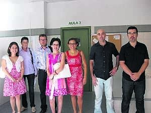 El director Jorge Ruiz con los participantes del curso de verano. ::
UEX/