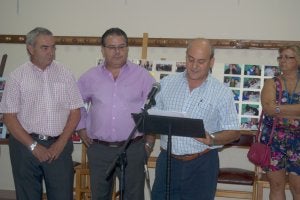 Calvarro, Sánchez y Dorado, en la inauguración. :: P. D. CRUZ/