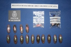 La droga intervenida por la Policía Nacional. ::
HOY/