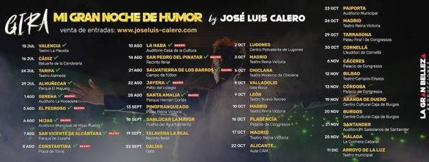 El Cine-Teatro de Arroyo de la Luz recibe al cómico andaluz José Luis Calero