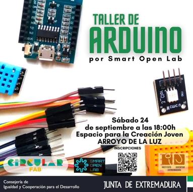 Taller gratuito de Iniciación a Arduino en el ECJ de Arroyo de la Luz