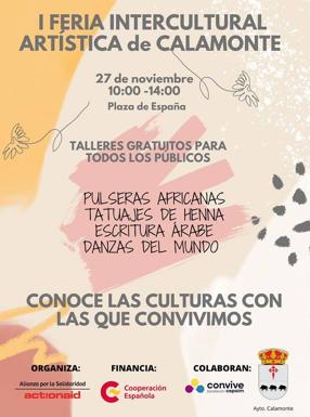 La I Feria Intercultural Artística de Calamonte acogerá diferentes talleres en la Plaza de España