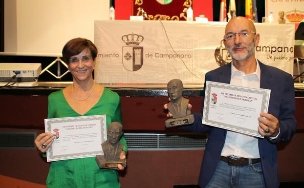 Concha Fernández y Fernando Molero, primer y segundo premio. /S. GÓMEZ