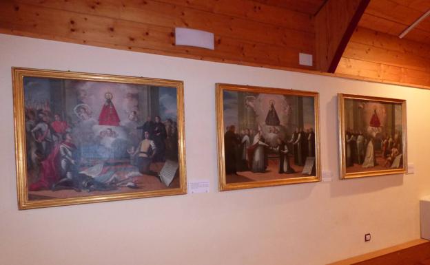 Imagen de ka exposición en la sala Almazara del Museo del Turrón