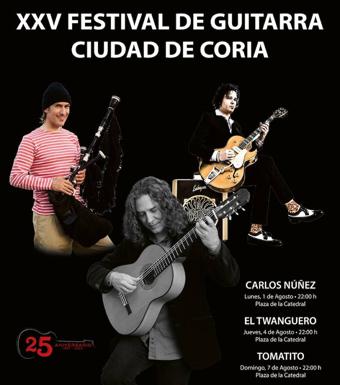 Cartel del Festival Internacional de Guitarra «Ciudad de Coria»