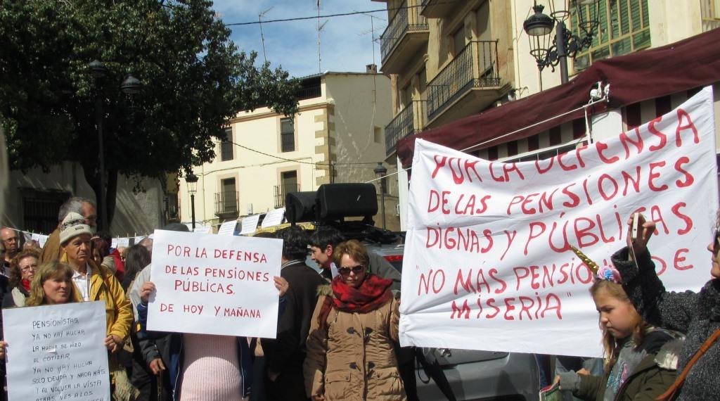 Una concentración en Jaraíz en defensa de las pensiones públicas. /M.D.CRUZ
