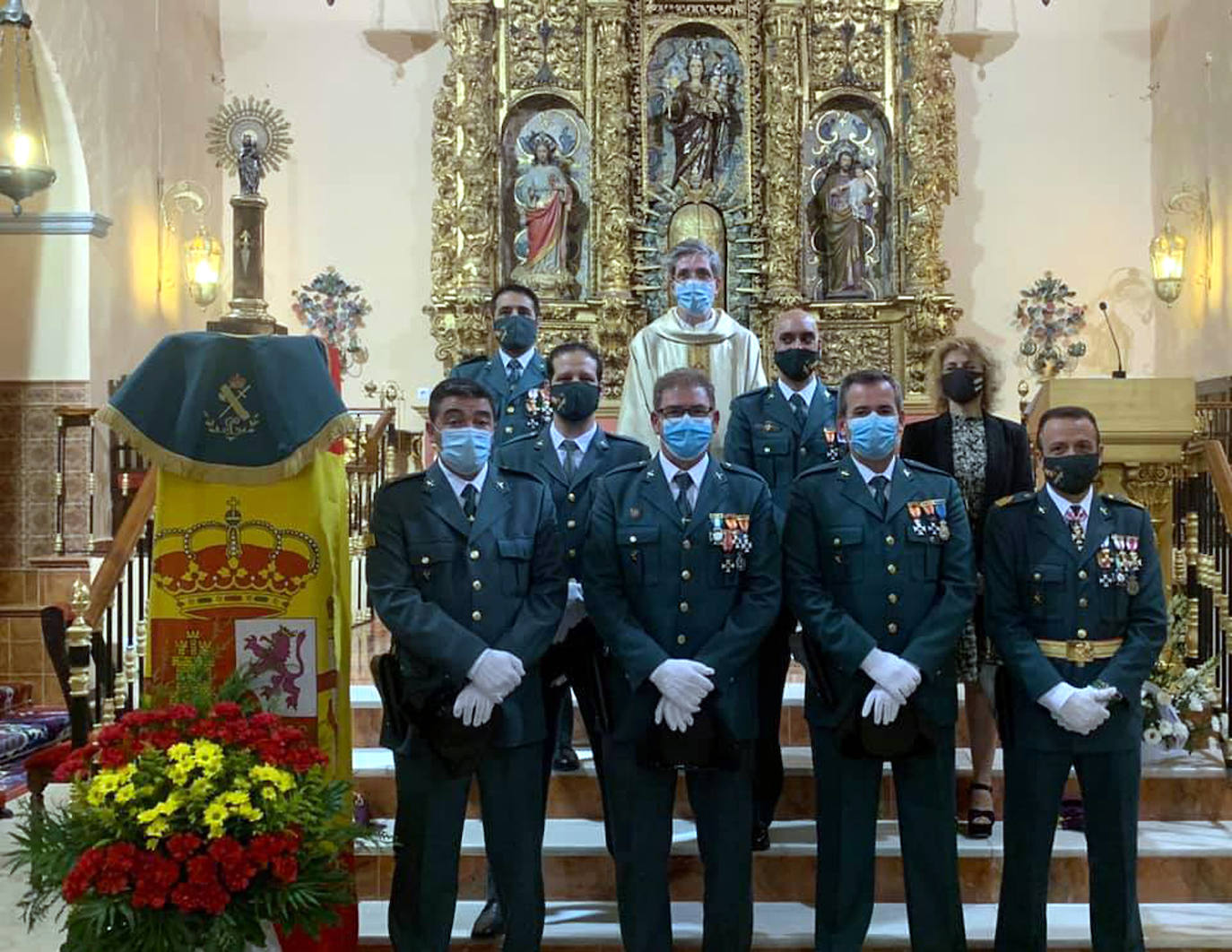 La Guardia Civil celebra con una misa el día de su Patrona