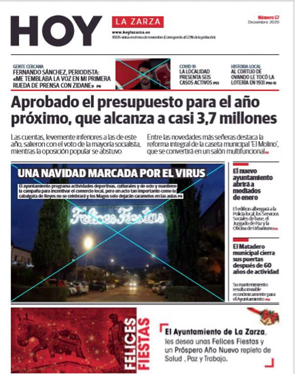 Este miércoles, día 23, sale una nueva edición del periódico local Hoy La  Zarza | La Zarza - Hoy