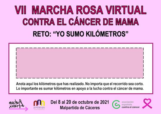 Malpartida de Cáceres celebra una Marcha Rosa virtual
