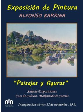 Alfonso Barriga inaugura la exposición 'Paisajes y Figuras'