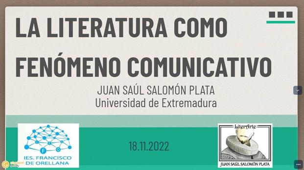 El malpartideño Juan Saúl Salomón Plata visita Trujillo con su conferencia 'La literatura como fenómeno comunicativo'