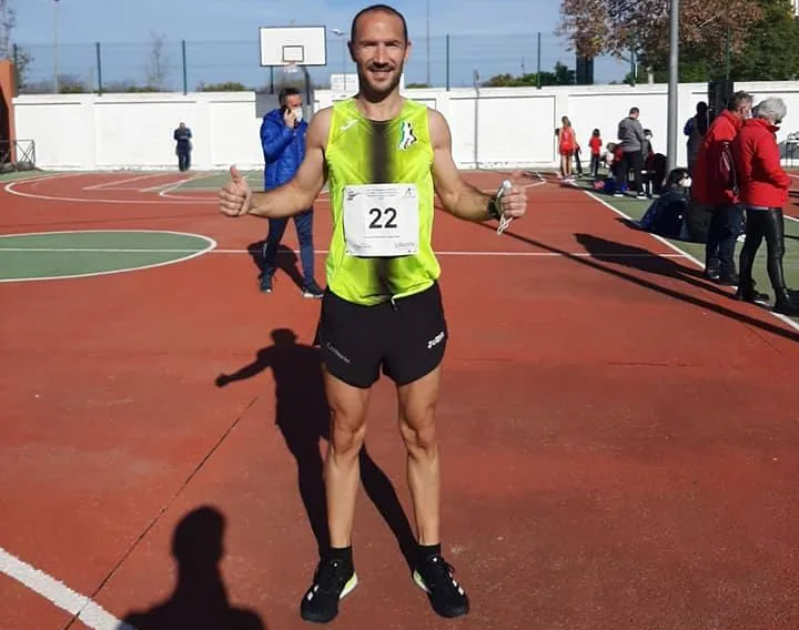 Sergio Redondo en la I Prueba de Marcha atlética en ruta en Utrera (Sevilla) 