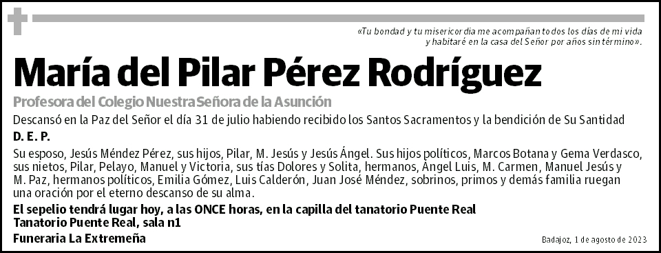 María del Pilar Pérez Rodríguez