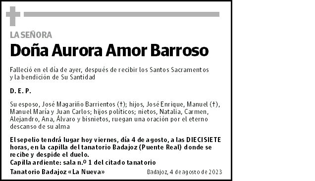 Aurora Amor Barroso