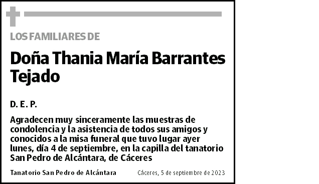 Thania María Barrantes Tejado