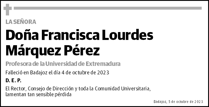 Francisca Lourdes Márquez Pérez