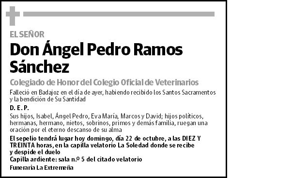 Ángel Pedro Ramos Sánchez