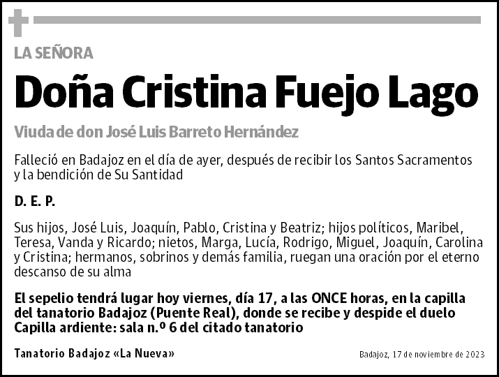 Cristina Fuejo Lago