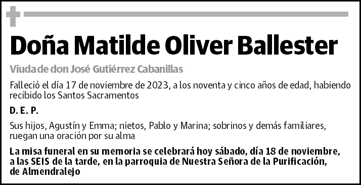 Matilde Oliver Ballester