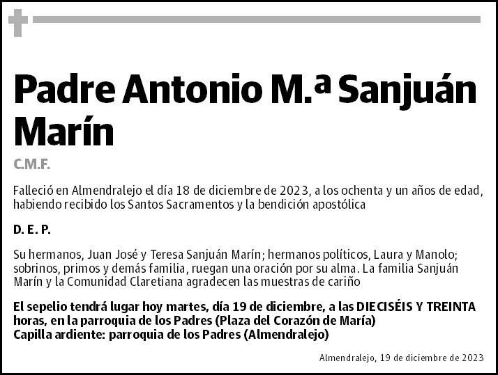Antonio M.ª Sanjuán Marín