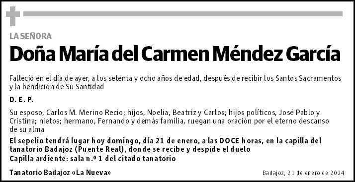 María del Carmen Méndez García