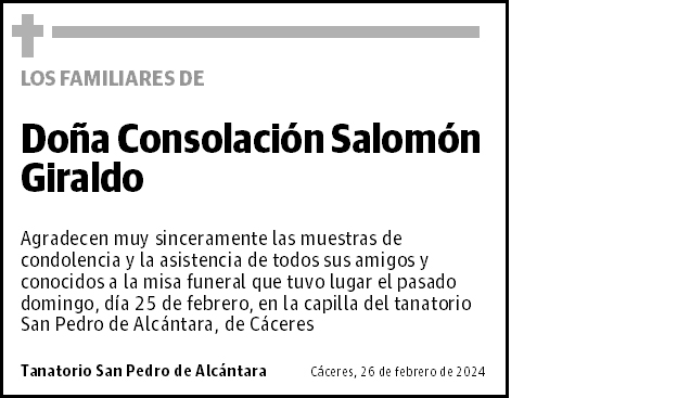 Consolación Salomón Giraldo