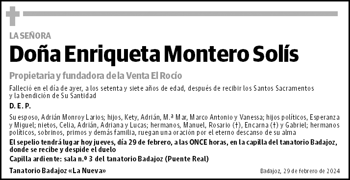 Enriqueta Montero Solís