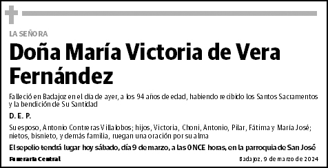 María Victoria de Vera Fernández