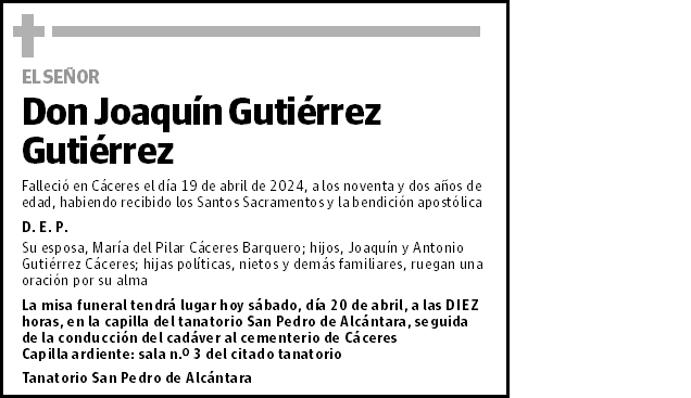 Joaquín Gutiérrez Gutiérrez