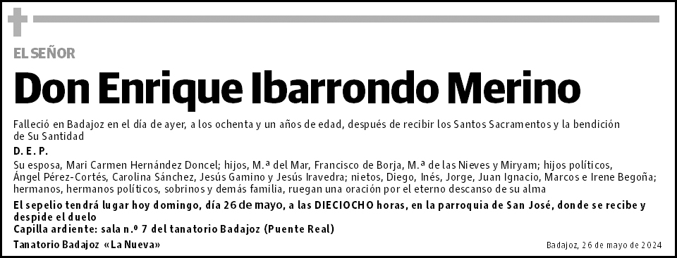 Enrique Ibarrondo Merino