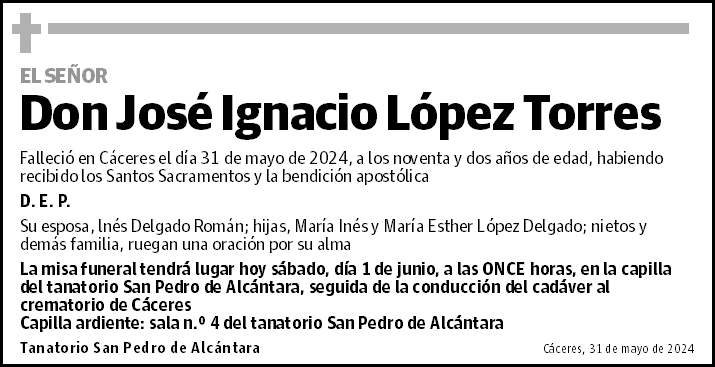 Don José Ignacio López Torres