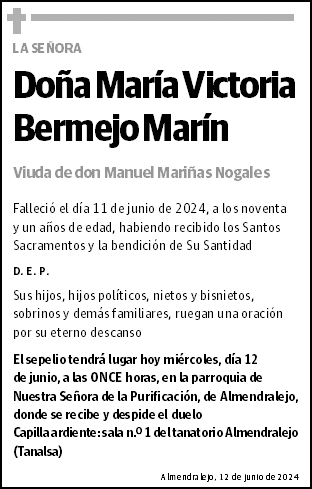 María Victoria Bermejo Marín