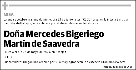 Mercedes Bigeriego Martín de Saavedra