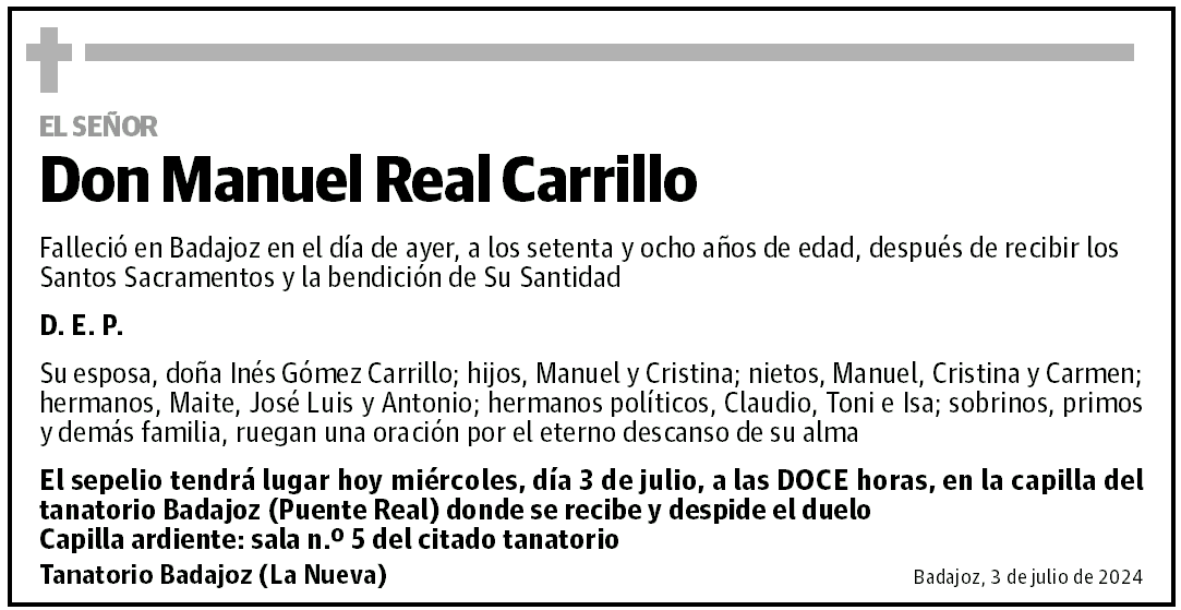 Don Manuel Real Carrillo