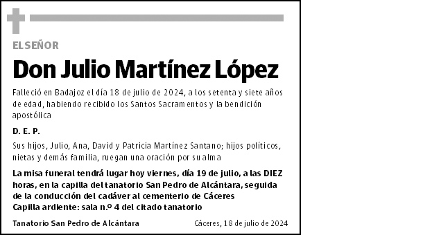 Julio Martínez López