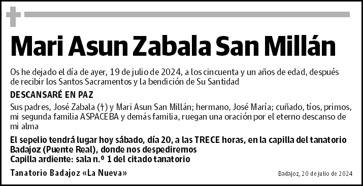 Mari Asun Zabala San Millán