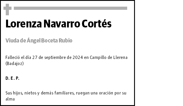 Lorenza Navarro Cortés