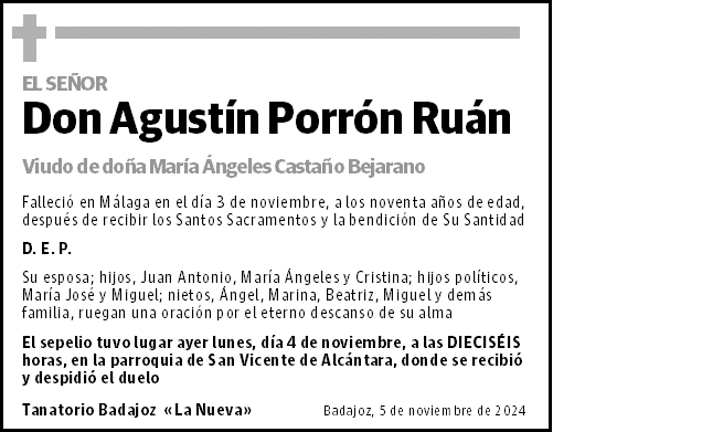 Agustín Porrón Ruán