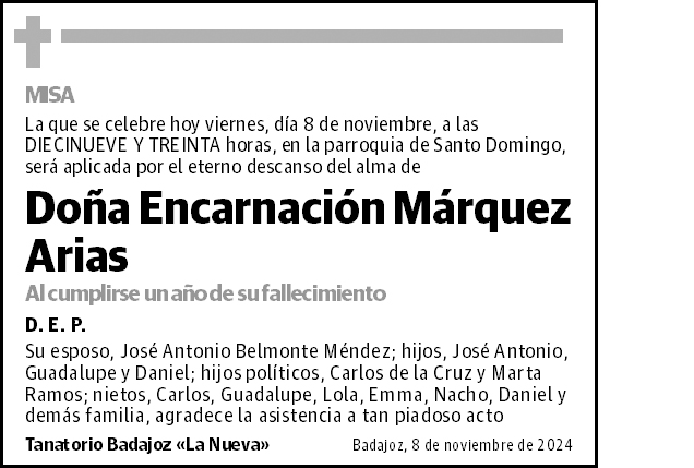 Encarnación Márquez Arias