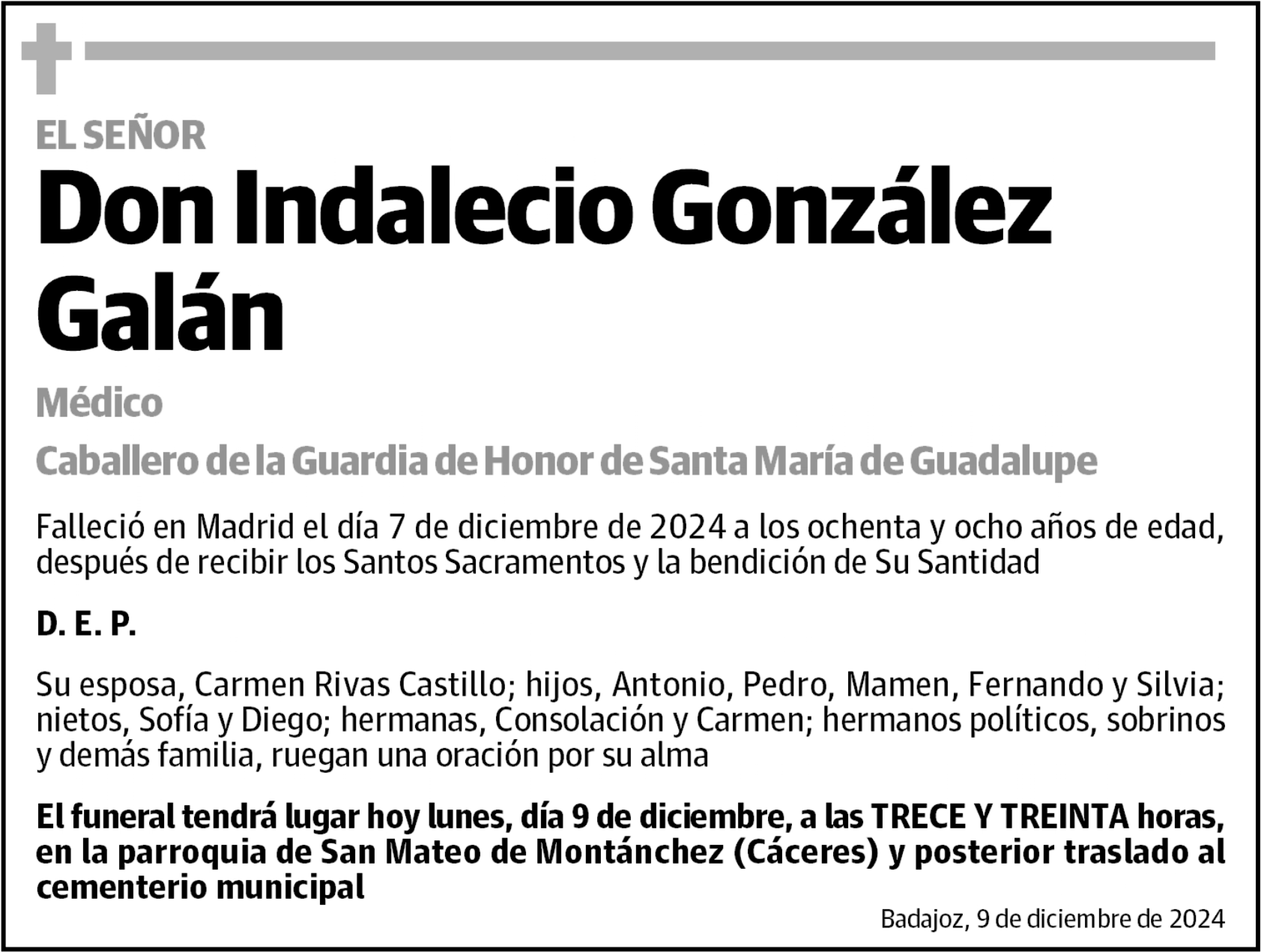 Indalecio González Galán