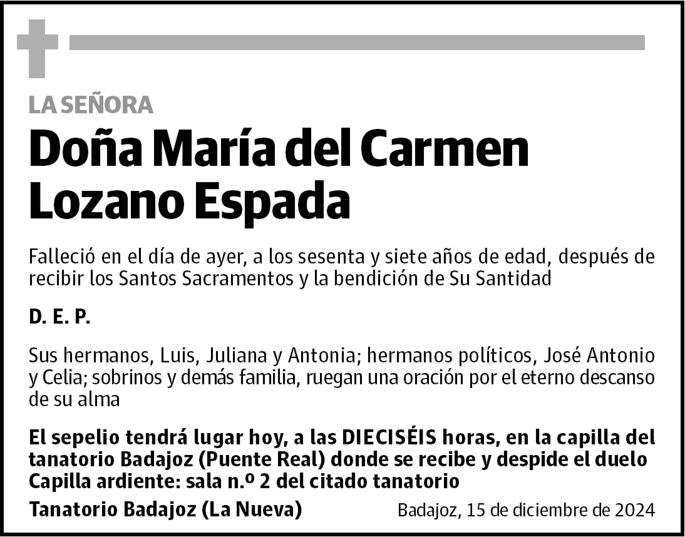María del Carmen Lozano Espada