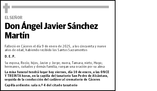 Ángel Javier Sánchez Martín